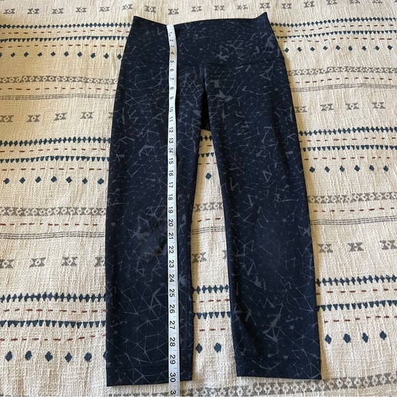 LULULEMON Top Speed Crop Full-On Luxtreme Star Crushed Coal Black Women Size 6 - Picture 5 of 9